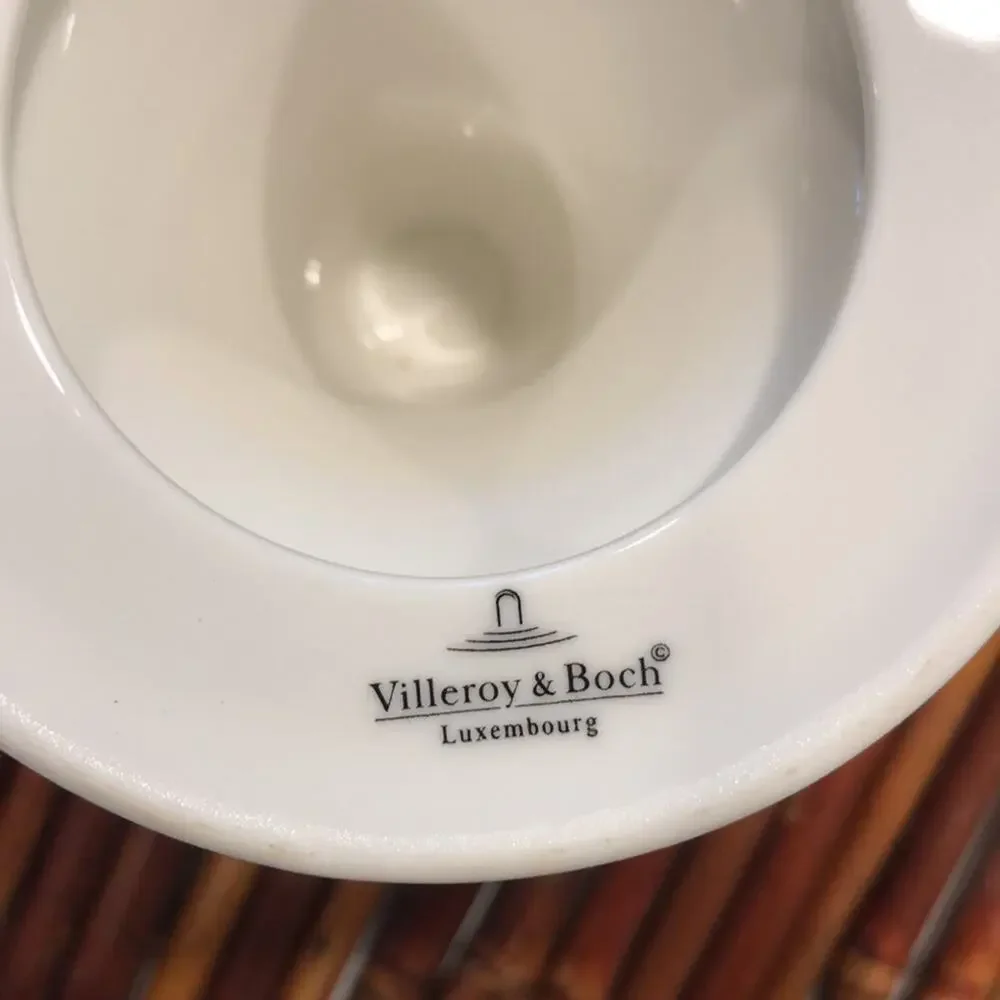 Villeroy & Boch Laplau Design Naïf 4-3/4” Porcelain Candle Holder FLAWLESS‎
